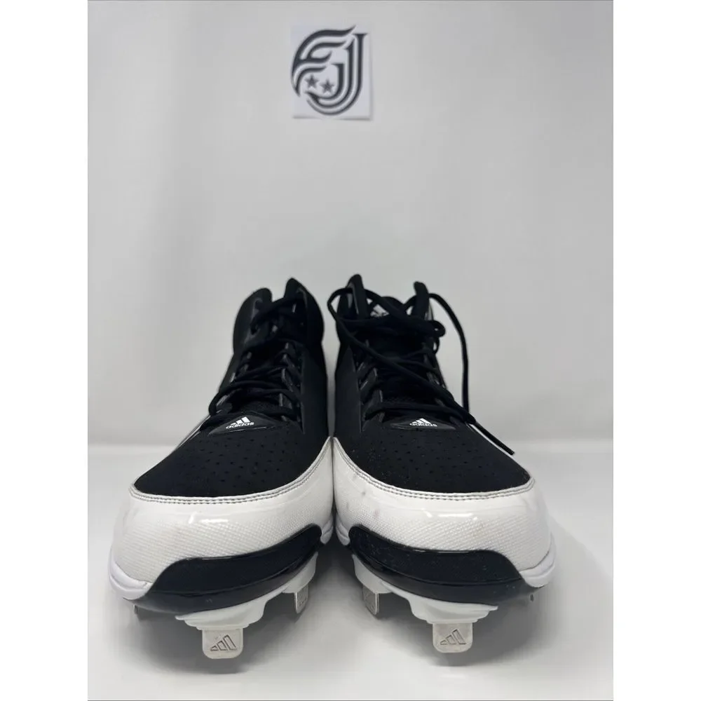 Adidas Icon 7 Metal Baseball Cleats Black SPG 753001‎ - Mens Size 15